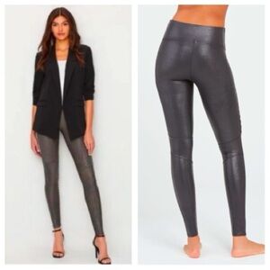 Spanx faux leather moto legging